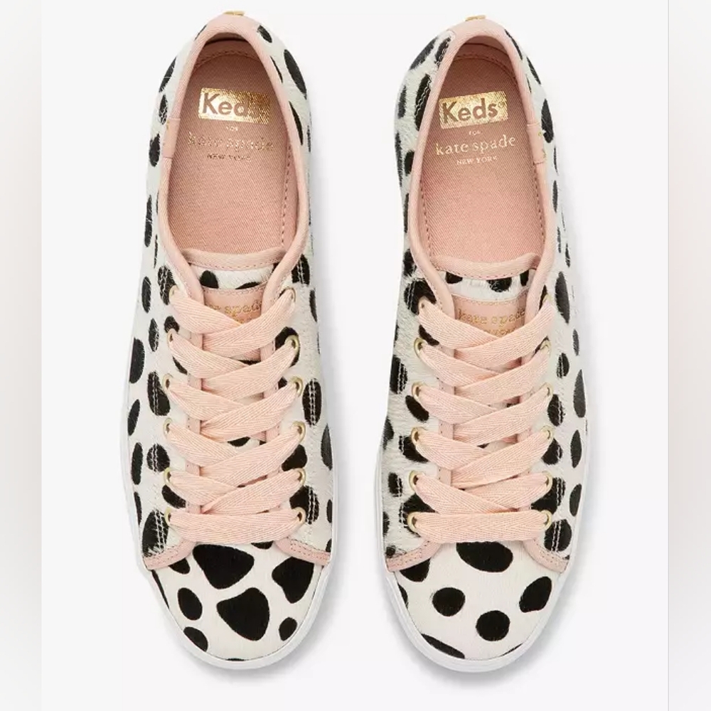 Kate Spade x Keds calf hair dot sneakers